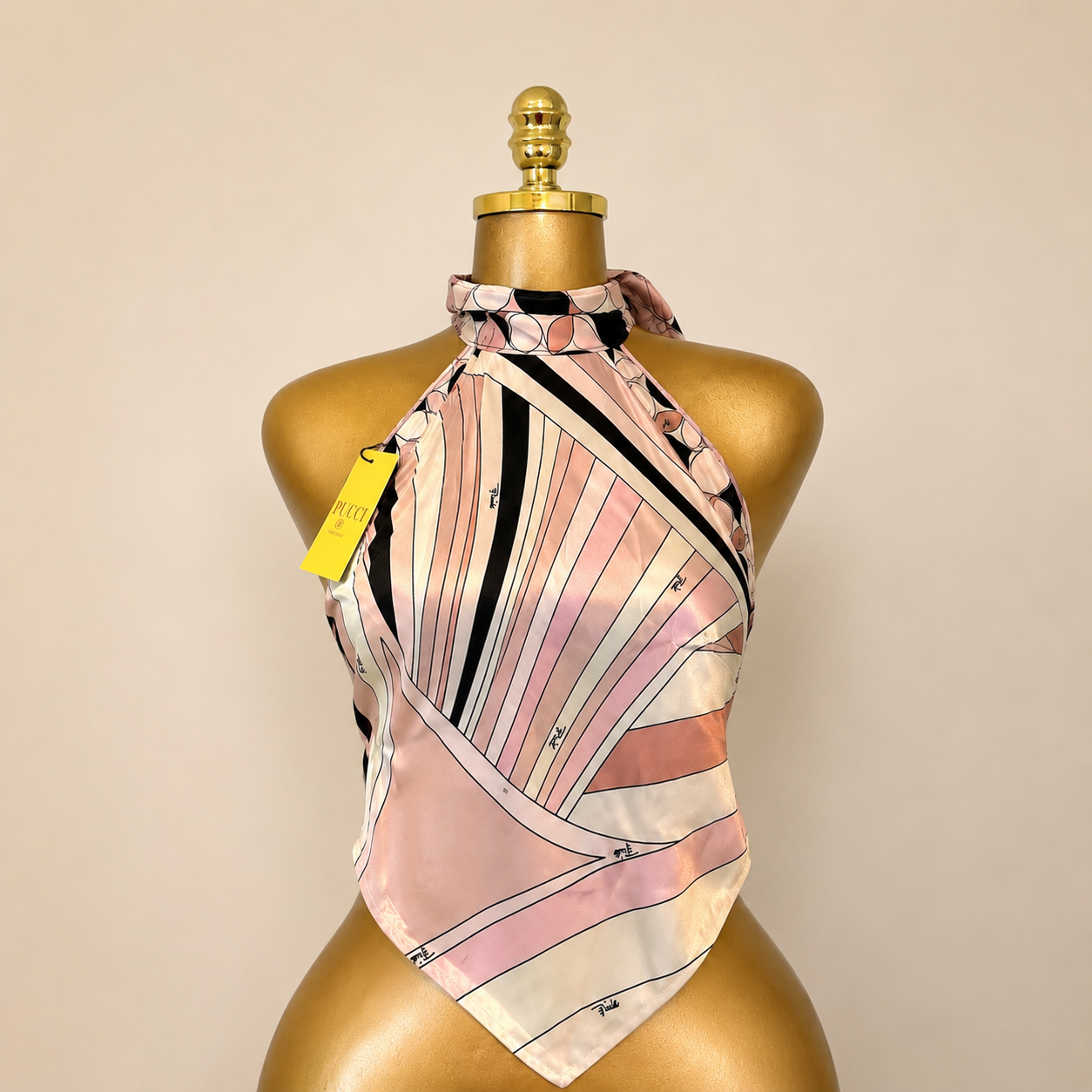 Pucci Silk Halter Top